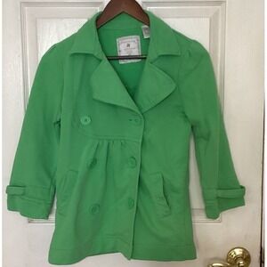 Preswick and Moore Sport Petite Medium Jacket/ Blazer Lime Green Double-Breasted